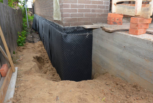 Happy homeowners after waterproofing job in Bushwood